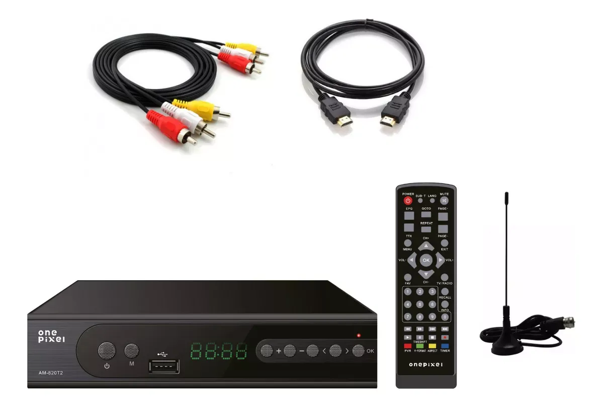 Decodificador Krono Tdt Receptor Tv Digital Dvb Hdmi Antena